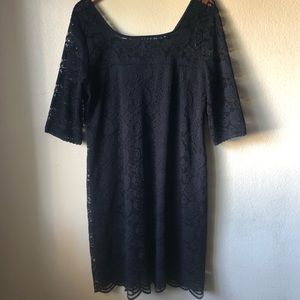 Black lace dress